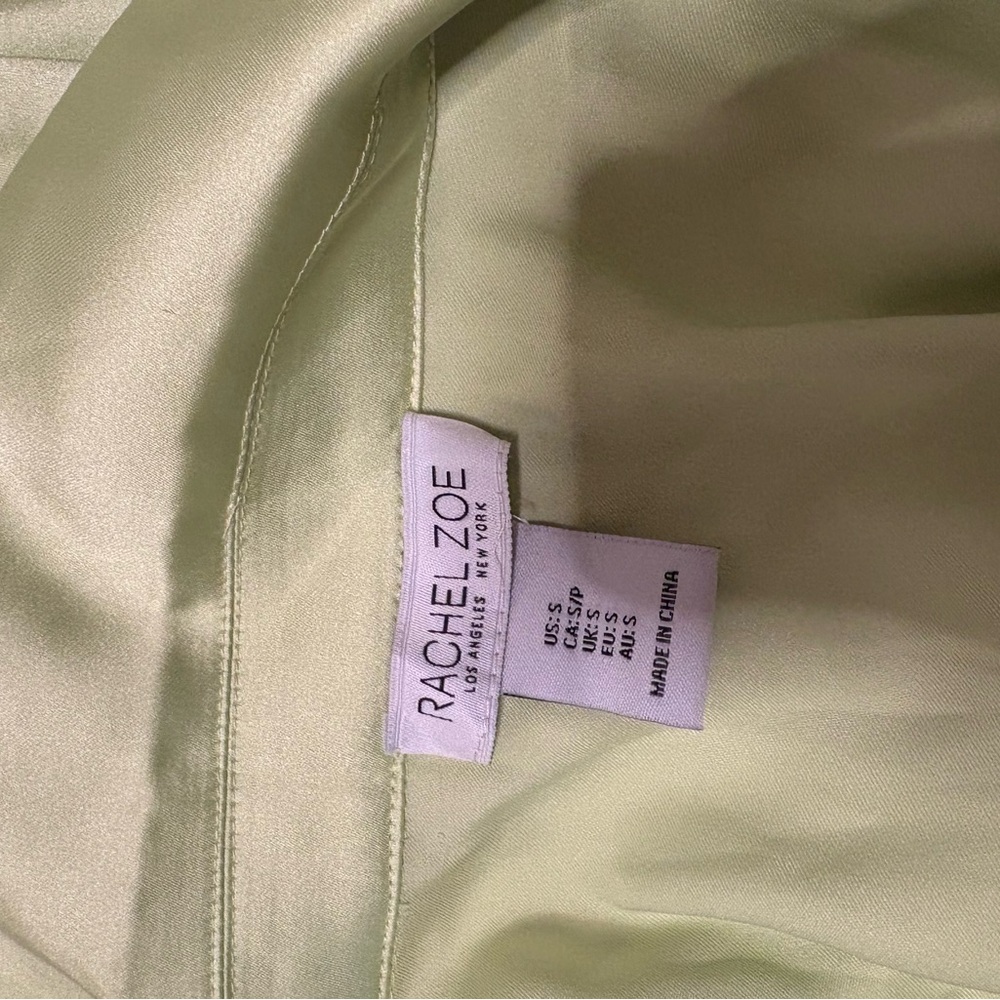 Rachel Zoe Green Button Down Shirt - Picture 2 of 2